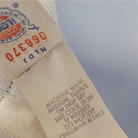 VINTAGE 60s cream sleeveless knit‎ shift dress with tie belt M - Picture 9 of 14